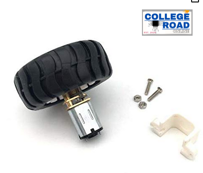 1 Set DC 6V N20 Gear Motor/Mount Bracket/Wheel in Pakistan