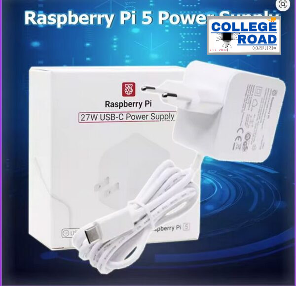 Official Raspberry Pi 5 Power Supply 27W in Pakistan