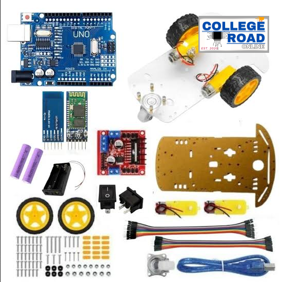 2WD Arduino Bluetooth Controlled Robot Kit (Unassembled) – DIY Smart Car Kit